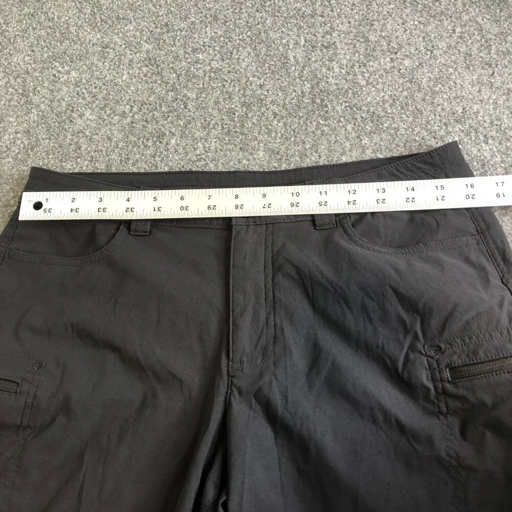 Eddie Bauer First Ascent Shorts Womens 10 Black Hiking Stretch Lightweight - Picture 5 of 10